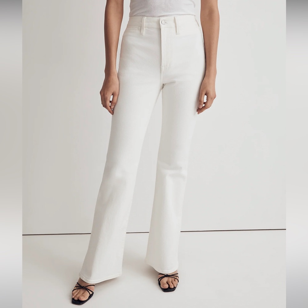 Madewell Women's White Flare & Wide Leg Jeans